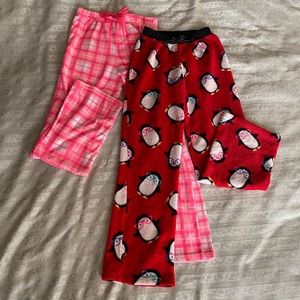 Pair of Curfew Girls fleece PJ pants